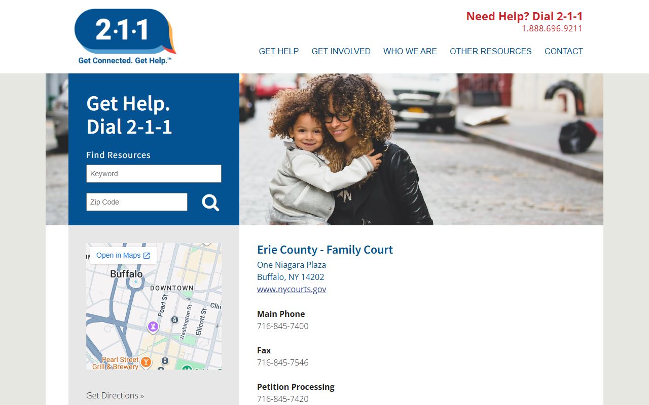 Amherst family court records no filing fee information