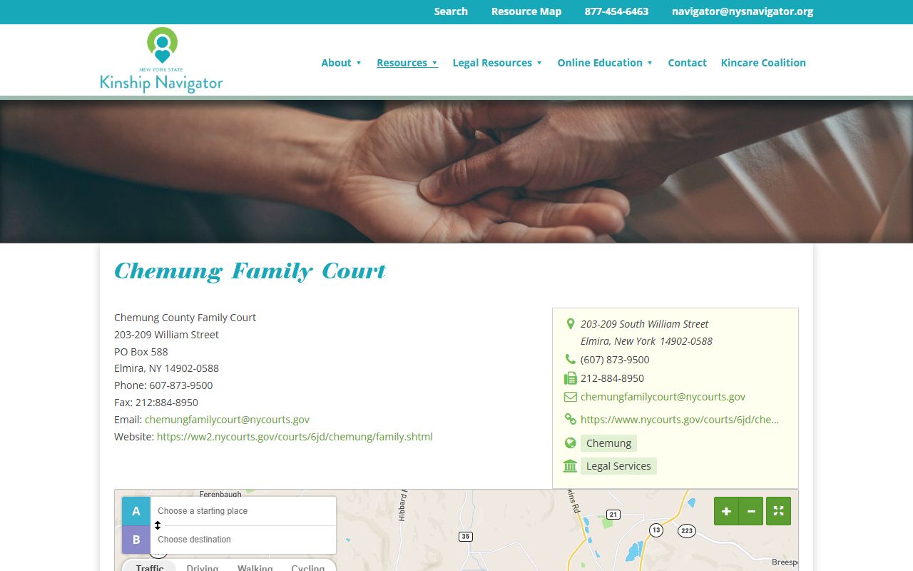 Chemung County family court records resource and contact details